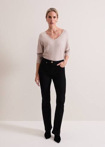 Phase Eight Oliviacut Trousers Black Australia | BR7325480